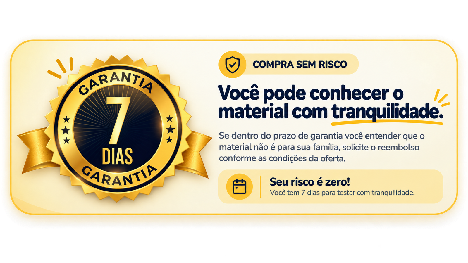 Garantia de 7 dias